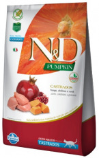 N&D Natural And Delicious Pumpkin Feline Frango Adult Castrados 1.5kg